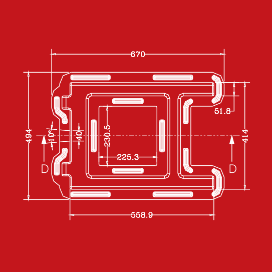 Projeto 3D de Roto Moldagem reforçada