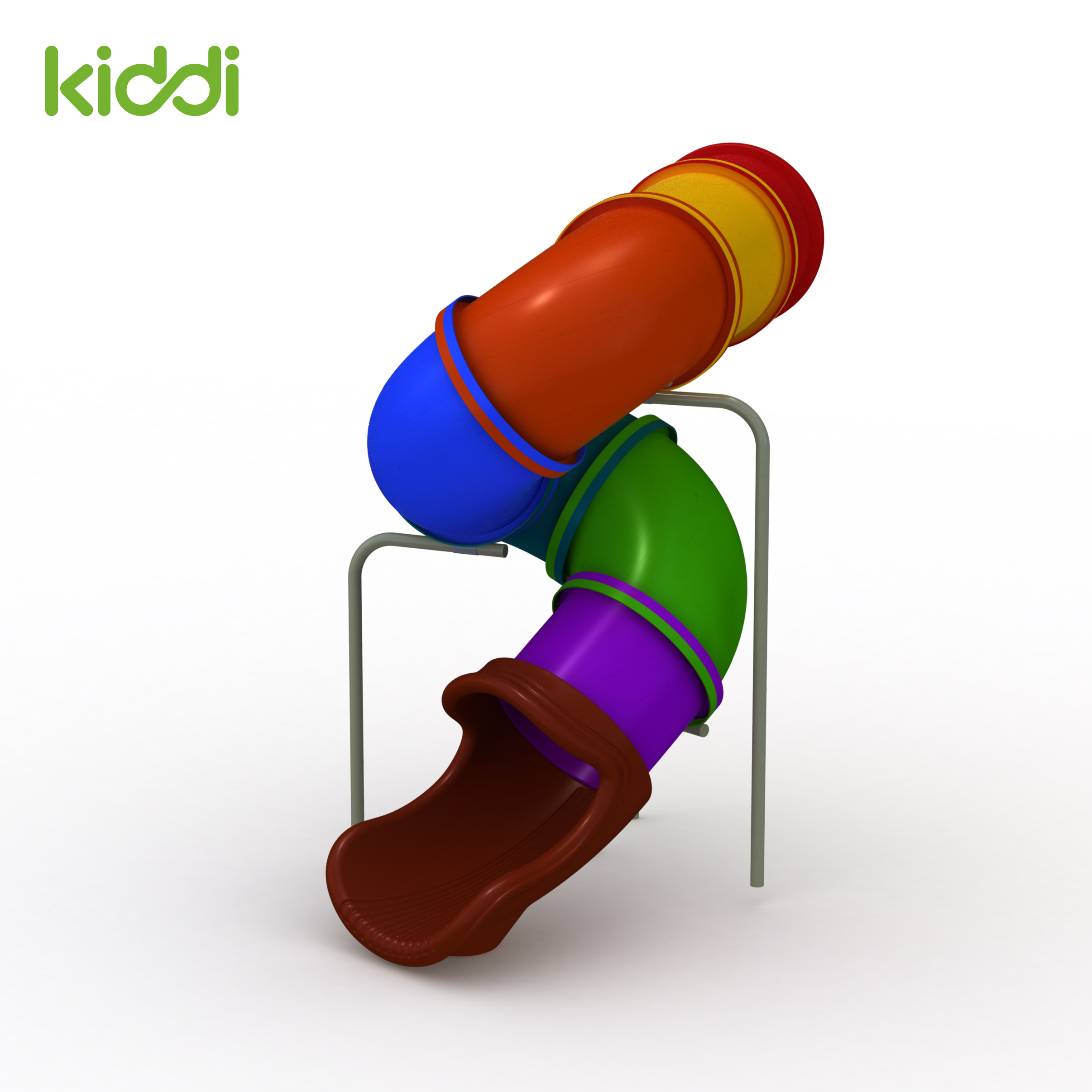 Moldagem rotacional de alumínio para corrediça de tubo em espiral para equipamentos de playground infantil